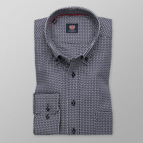 Košeľa London s bielym vzorom (výška 198 - 204) 10211