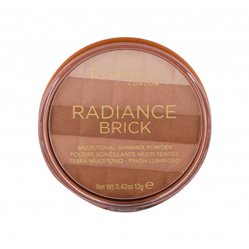 Rimmel London Radiance Brick 12 g bronzer pre ženy 001 Light