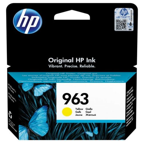 HP originál ink 3JA25AE, HP 963, yellow, 700str., 10.77ml, HP Officejet Pro 9010, 9012, 9014, 9015, 9016, 9019/P
