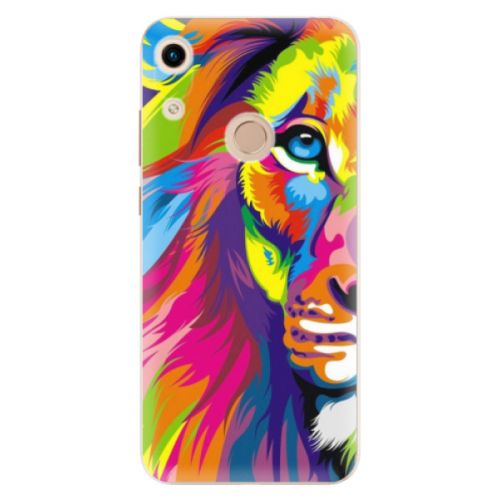 Odolné silikónové puzdro iSaprio - Rainbow Lion - Huawei Honor 8A