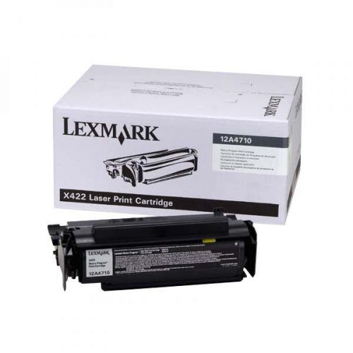 Lexmark originál toner 12A4710, black, 6000str., return, Lexmark X422