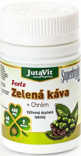 JutaVit Zelená káva Forte + Chróm 60 tbl