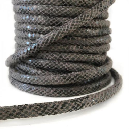 Semišová šnúra Snake grey