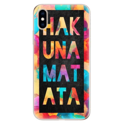 Odolné silikónové puzdro iSaprio - Hakuna Matata 01 - iPhone XS