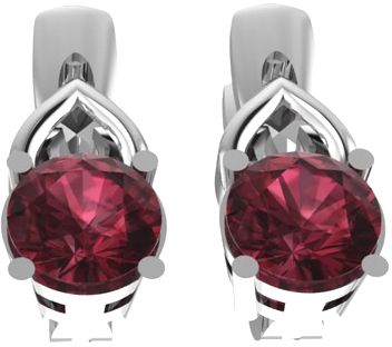 Beneto Strieborné náušnice s granátmi GRAAGUC1953