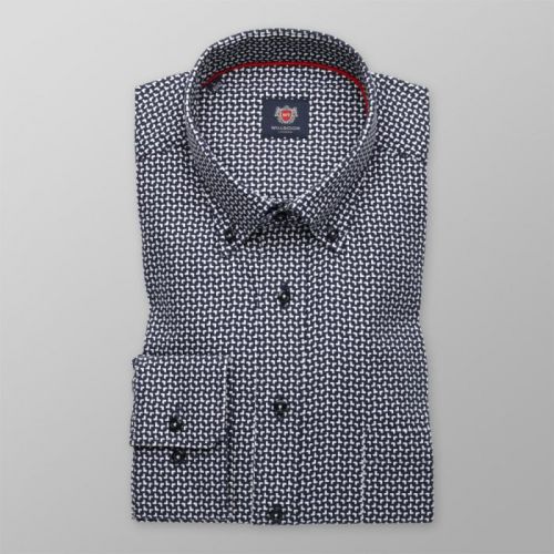Košeľa London geometrický vzor (všetky veľkosti) 9729