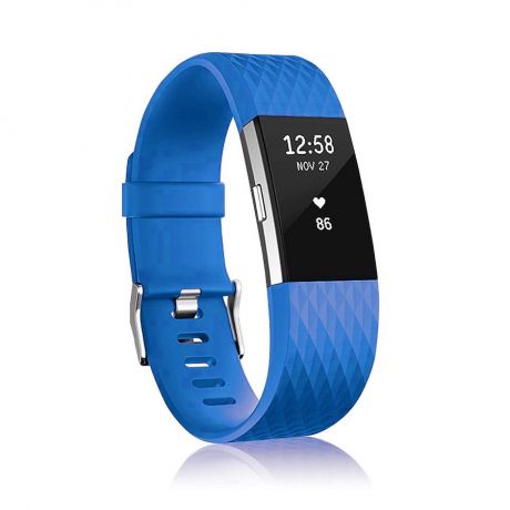 Fitbit Charge 2 Silicone Diamond (Large) remienok, Blue