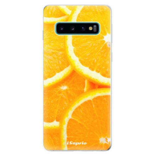 Odolné silikonové pouzdro iSaprio - Orange 10 - Samsung Galaxy S10