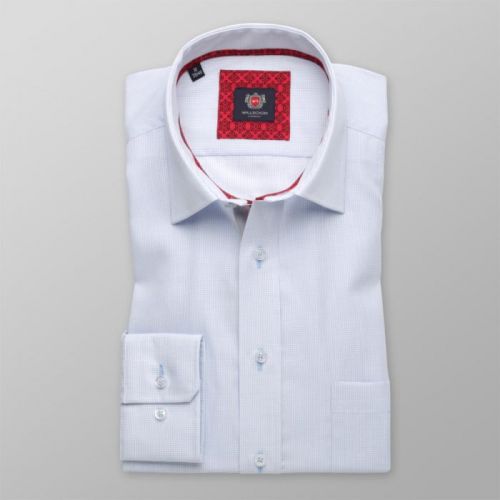 Pánska slim fit košeľa London (výška 176-182) 8640 vo svetlo modré farbe s úpravou 2W Plus