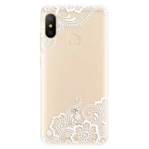 Odolné silikónové puzdro iSaprio - White Lace 02 - Xiaomi Mi A2 Lite