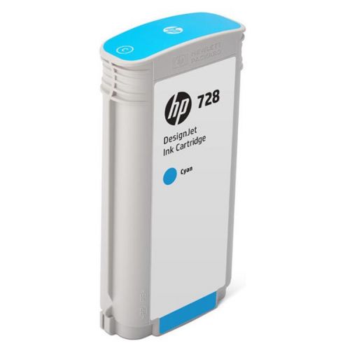 HP originál ink F9J67A, HP 728, cyan, 130ml, HP DesignJet T730, DesignJet T830, DesignJet T830 MFP