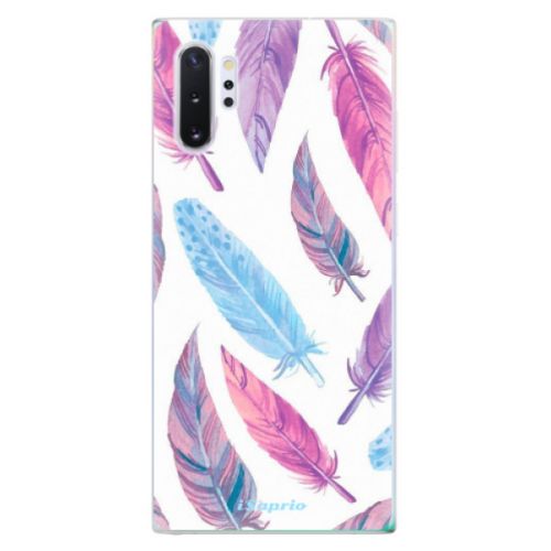 Odolné silikónové puzdro iSaprio - Feather Pattern 10 - Samsung Galaxy Note 10+