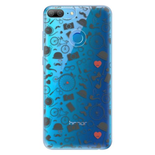 Odolné silikónové puzdro iSaprio - Vintage Pattern 01 - black - Huawei Honor 9 Lite