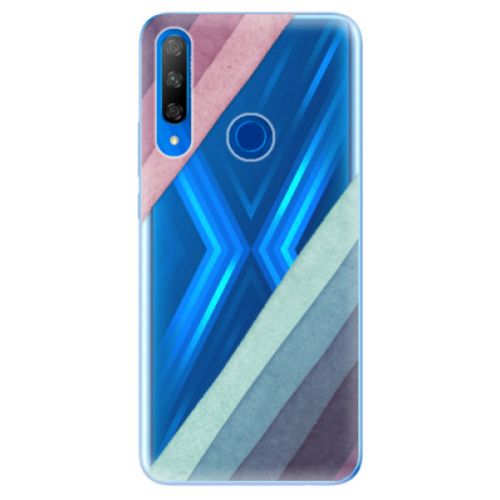 Odolné silikónové puzdro iSaprio - Glitter Stripes 01 - Huawei Honor 9X