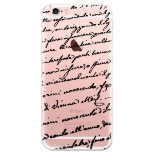 Odolné silikónové puzdro iSaprio - Handwriting 01 - black - iPhone 6 Plus/6S Plus