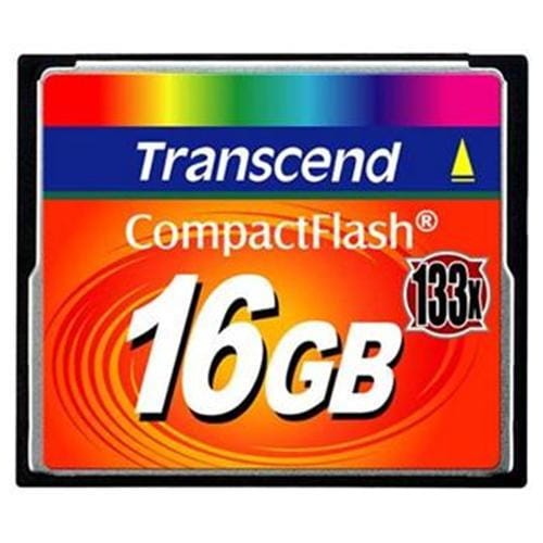 Transcend 16GB CF Card (133X) compact flash memory card TS16GCF133