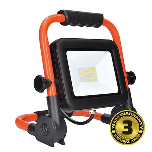 Solight LED reflektor PRO so sklopným stojanom, 50W, 4250lm, 5000K, kábel so zástrčkou, IP65 WM-50W-FEL
