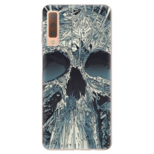 Odolné silikónové puzdro iSaprio - Abstract Skull - Samsung Galaxy A7 (2018)