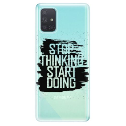 Odolné silikónové puzdro iSaprio - Start Doing - black - Samsung Galaxy A71