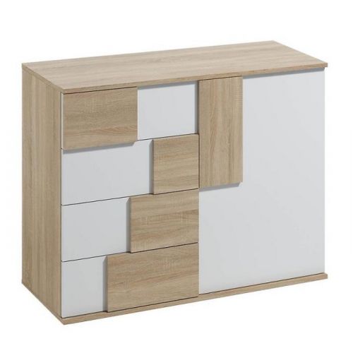 Komoda Elstra I dUb sonoma/biela