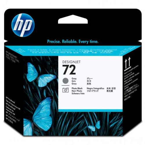 HP originál tlačová hlava C9380A, HP 72, grey/black, HP Designjet T1100, T770