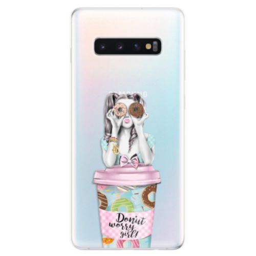 Odolné silikonové pouzdro iSaprio - Donut Worry - Samsung Galaxy S10+