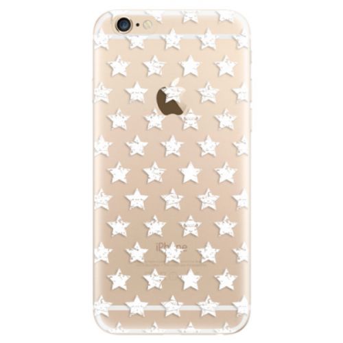 Odolné silikónové puzdro iSaprio - Stars Pattern - white - iPhone 6/6S