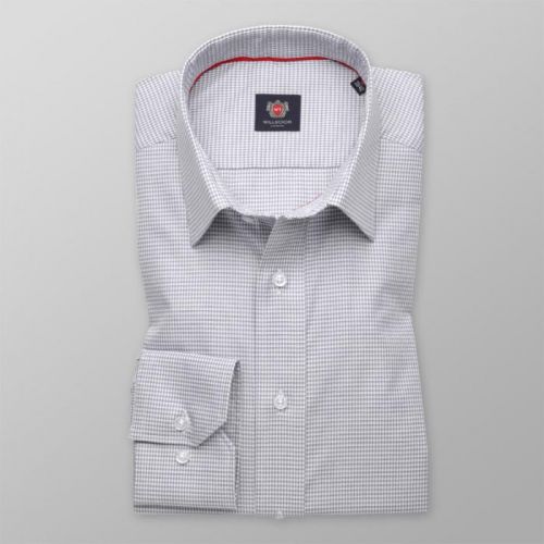 Pánska slim fit košeľa London (výška 176-182) 8709 sa šedým 