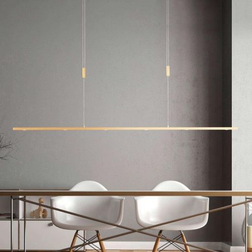 Lucande závesné LED svietidlo Tolu, mosadz, 139 cm
