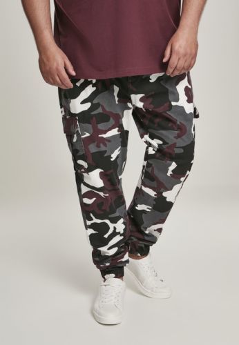 Urban Classics Camo Cargo Jogging Pants 2.0 wine camo - 28
