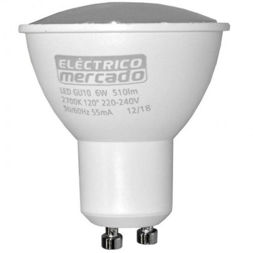LED žiarovka EM 6W GU10 2700K