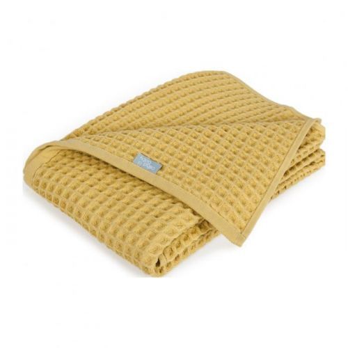 CEBA Deka detská Waffle Line 90x90 Cream Gold Ceba