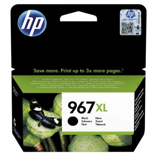 HP originál ink 3JA30AE, HP 963XL, black, 2000str., 48ml, high capacity, HP Officejet Pro 9012, 9014, 9015, 9016, 9019/P