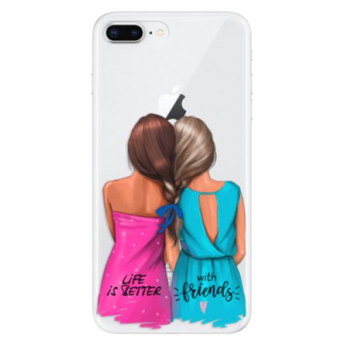 Odolné silikónové puzdro iSaprio - Best Friends - iPhone 8 Plus
