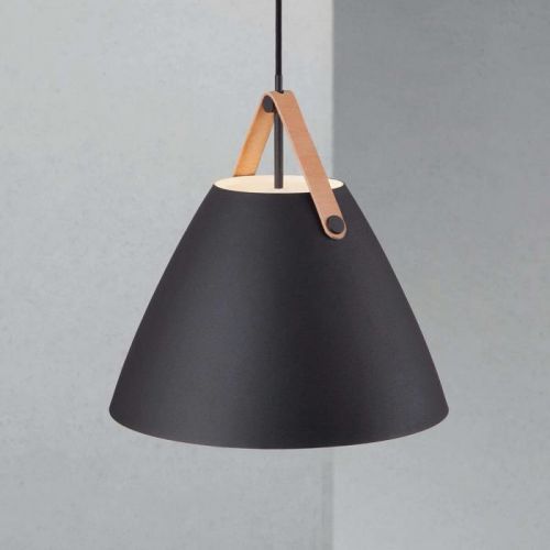 Závesné LED svietidlo Strap 36, čierne