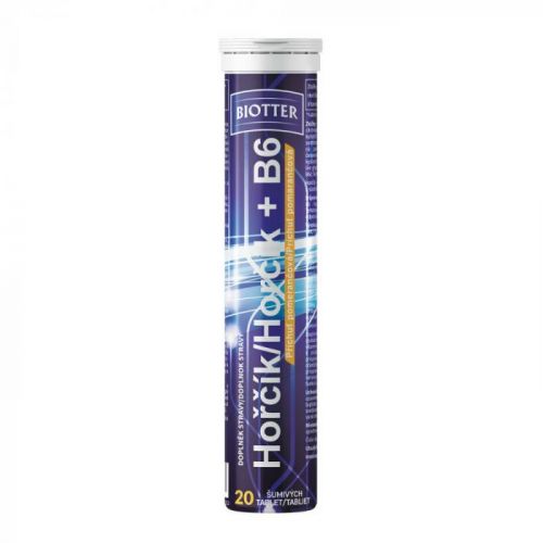 BIOTTER Horčík s vitamínom B6 šumivé tablety 20 ks