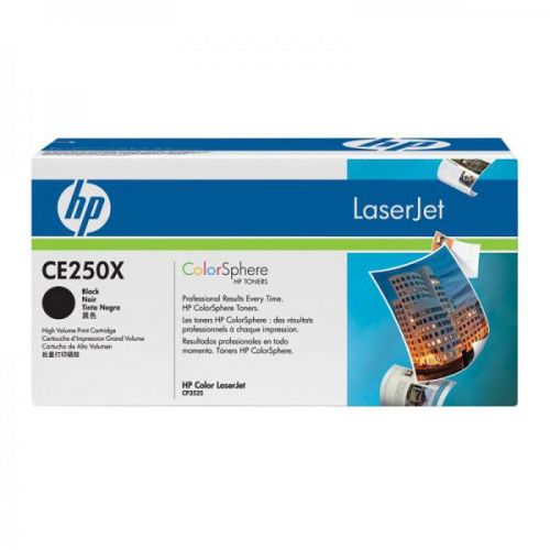 HP originál toner CE250X, black, 10500str., HP 504X, HP Color LaserJet CP3525