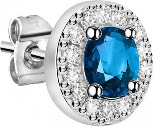 La Petite Story Single náušnice s modrým stredom LPS02ARQ15