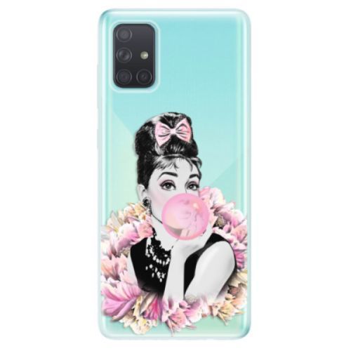 Odolné silikónové puzdro iSaprio - Pink Bubble - Samsung Galaxy A71