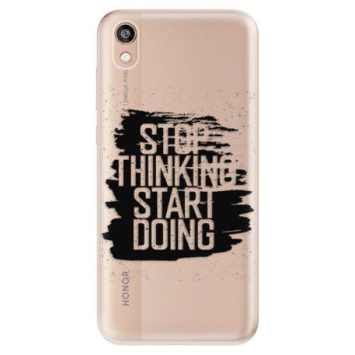 Odolné silikónové puzdro iSaprio - Start Doing - black - Huawei Honor 8S