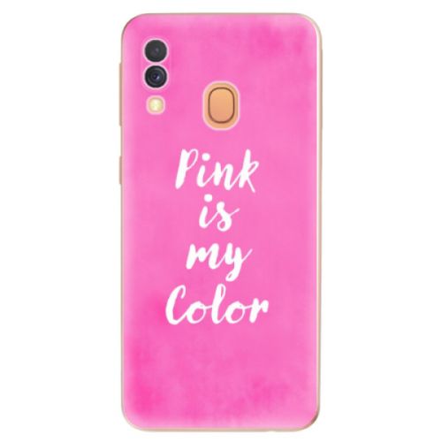 Odolné silikónové puzdro iSaprio - Pink is my color - Samsung Galaxy A40
