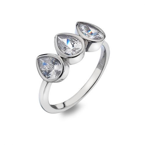 Hot Diamonds Trblietavý prsteň Emozioni Acqua Amore ER026 52 mm