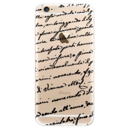 Odolné silikónové puzdro iSaprio - Handwriting 01 - black - iPhone 6/6S