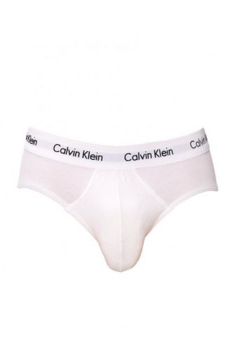 Slipy Calvin Klein Underwear 3-pak pánske, biela farba, 0000U2661G