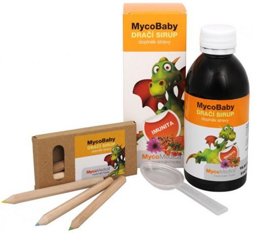 MycoMedica MycoBaby dračí sirup 200 ml + pastelky ZADARMO