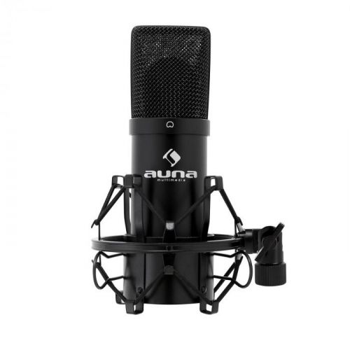 Kondenzátorový mikrofón Auna MIC-900B, USB, čierny