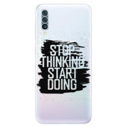 Odolné silikónové puzdro iSaprio - Start Doing - black - Samsung Galaxy A50