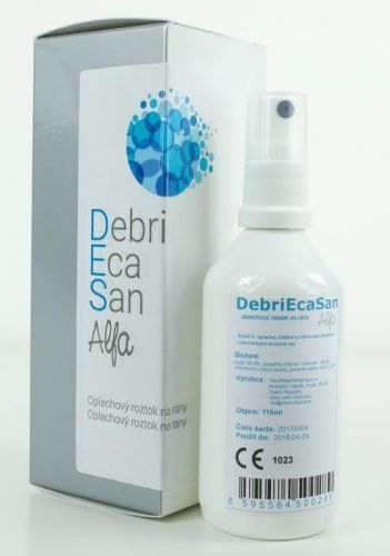 DebriEcaSan Alfa oplachový roztok na rany 115 ml