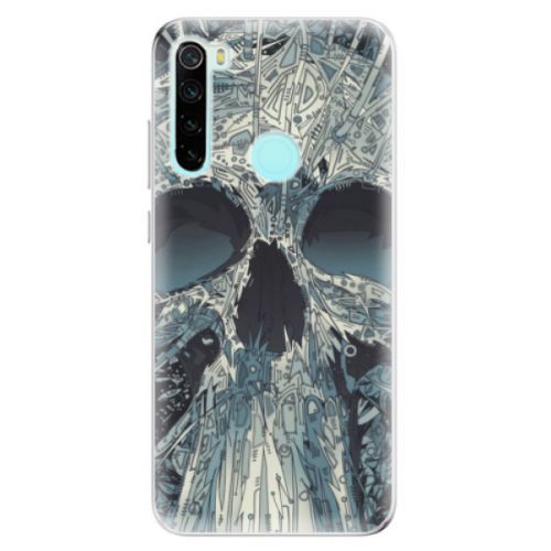 Odolné silikónové puzdro iSaprio - Abstract Skull - Xiaomi Redmi Note 8