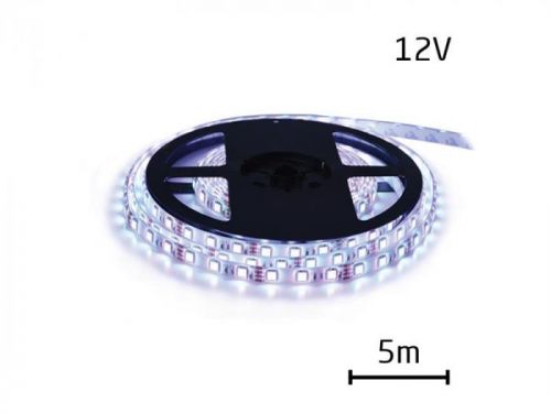LED pásik 12V 3528 120LED/m IP20 max. 9.6W/m studena biela (cievka 5m) Geti